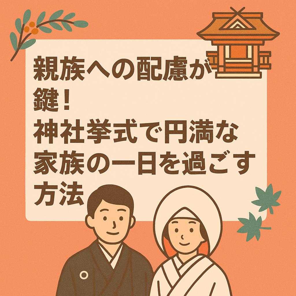 親族への配慮が鍵！神社挙式で円満な家族の一日を過ごす方法