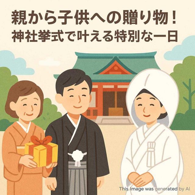 親から子供への贈り物！神社挙式で叶える特別な一日