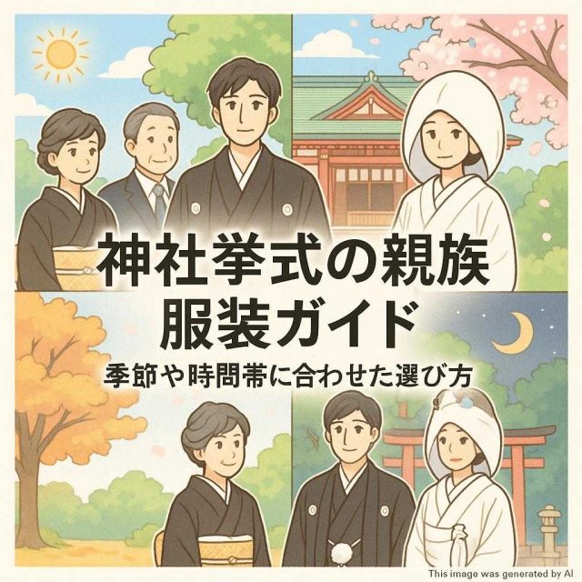 神社挙式の親族服装ガイド――季節や時間帯に合わせた選び方