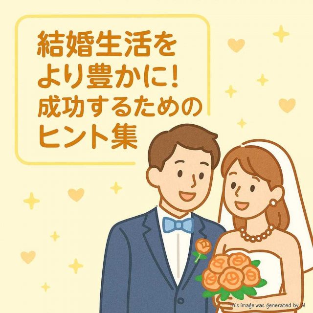 結婚生活をより豊かに！成功するためのヒント集