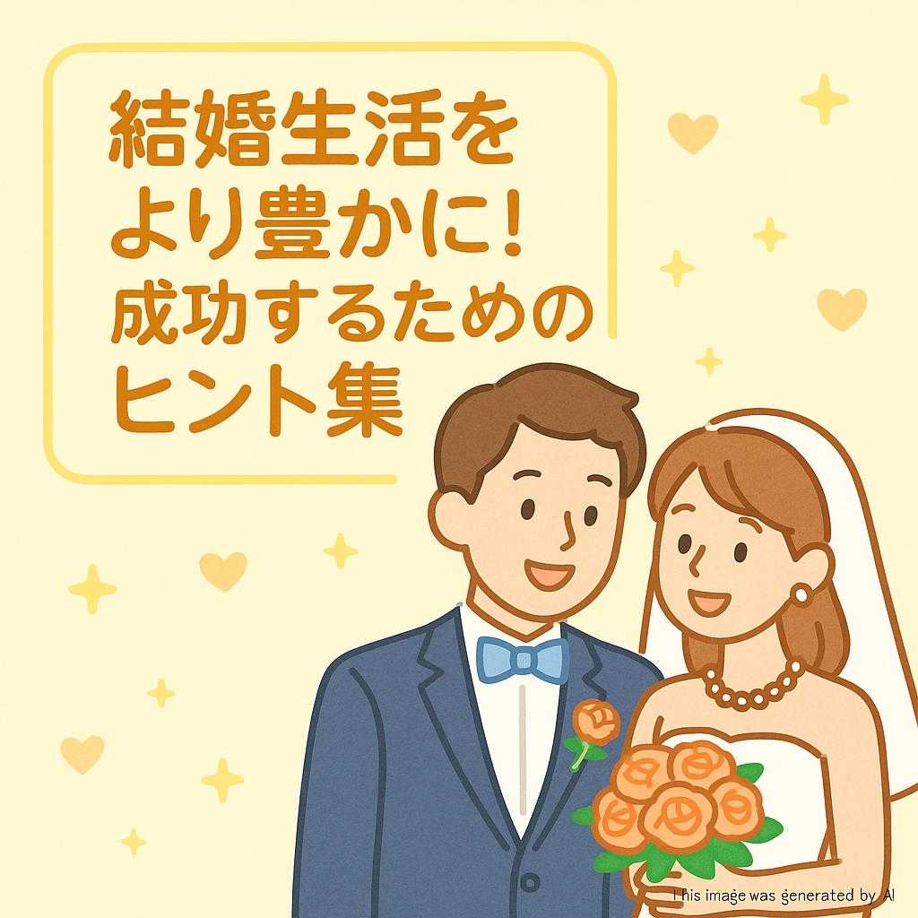 結婚生活をより豊かに！成功するためのヒント集