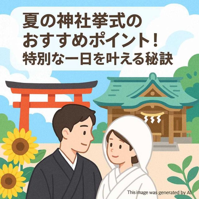 夏の神社挙式のおすすめポイント！特別な一日を叶える秘訣