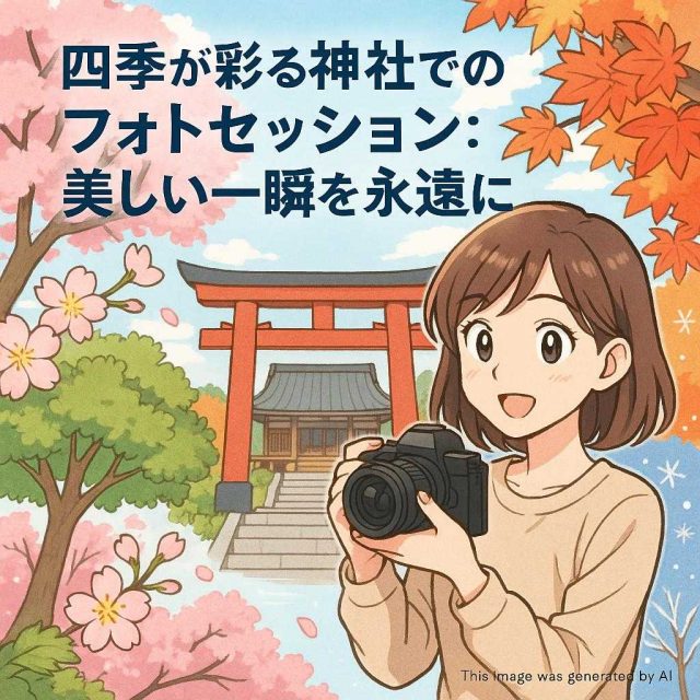 四季が彩る神社でのフォトセッション:美しい一瞬を永遠に