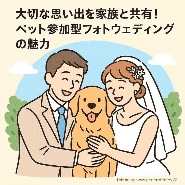 大切な思い出を家族と共有！ペット参加型フォトウェディングの魅力