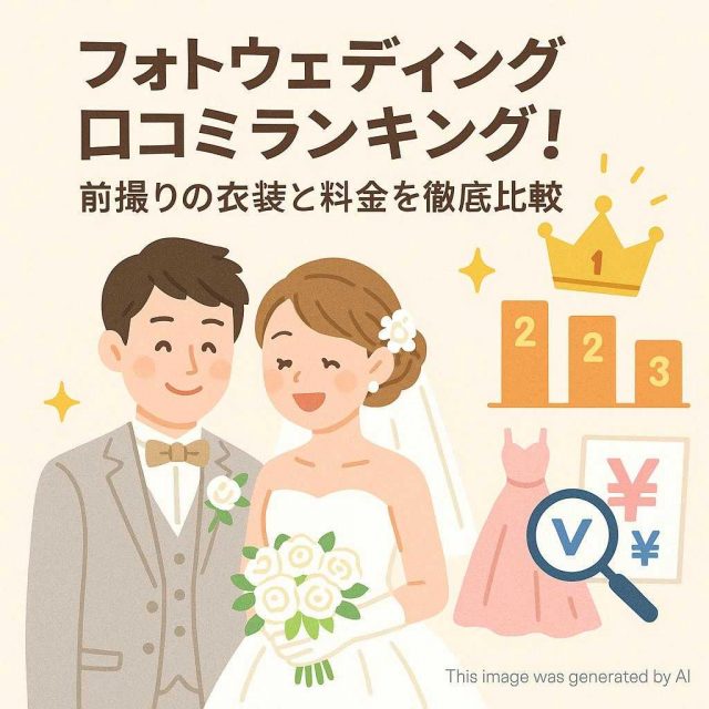 フォトウェディング口コミランキング！前撮りの衣装と料金を徹底比較