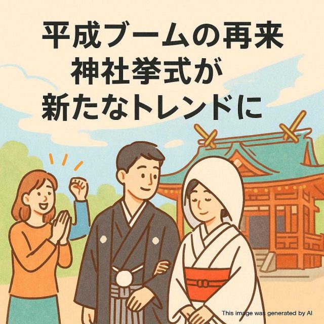 平成ブームの再来 神社挙式が新たなトレンドに