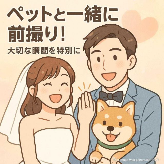 ペットと一緒に前撮り！大切な瞬間を特別に
