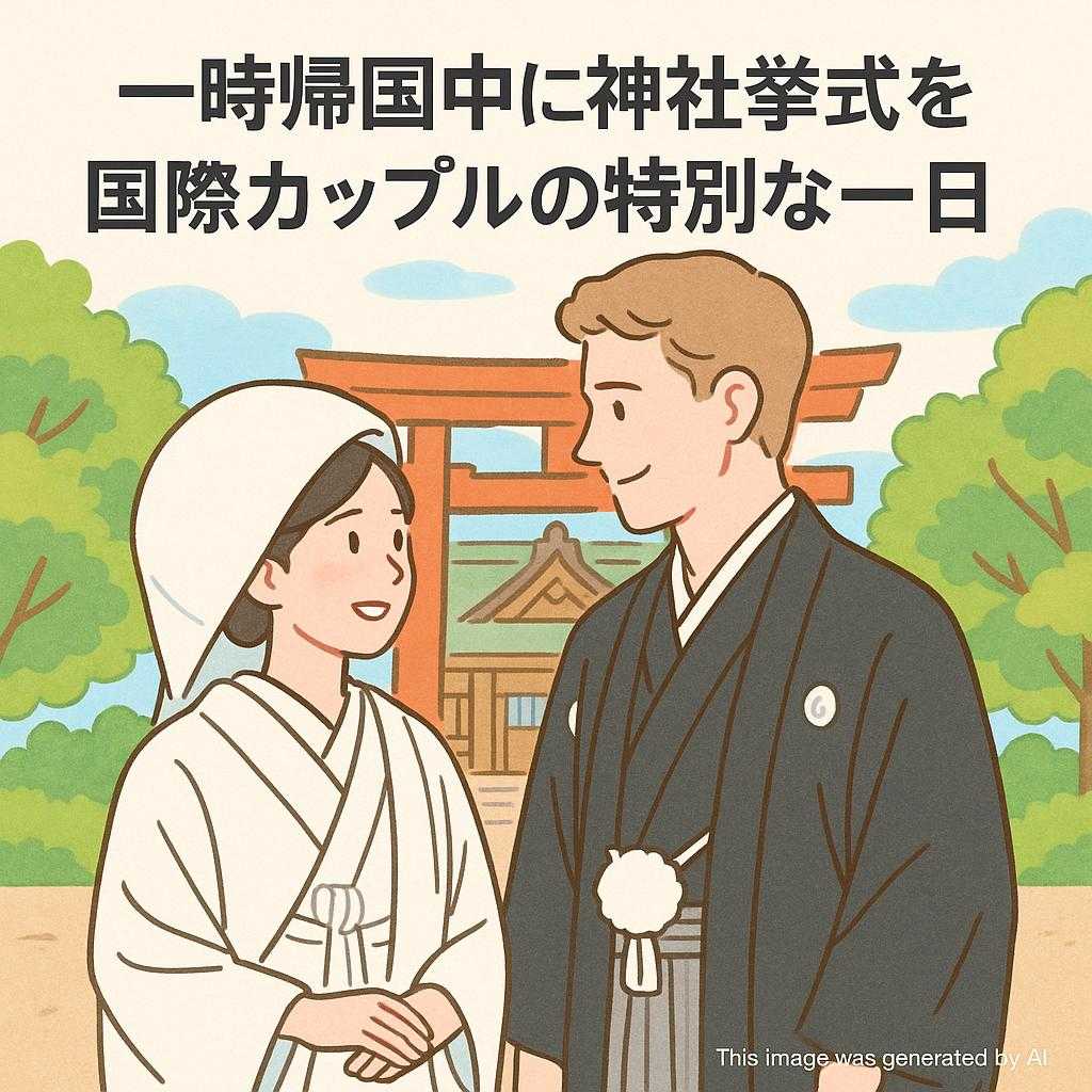 一時帰国中に神社挙式を 国際カップルの特別な一日