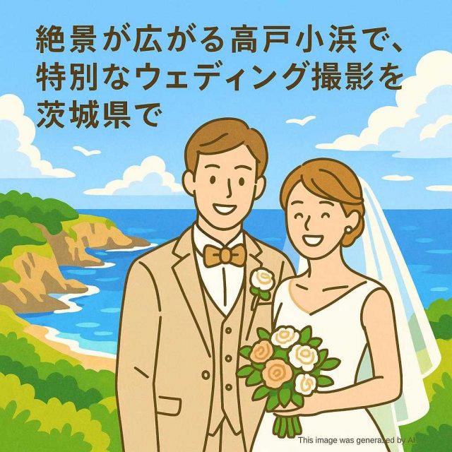 絶景が広がる高戸小浜で、特別なウェディング撮影を茨城県で