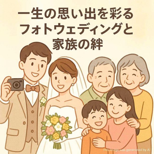 一生の思い出を彩る・フォトウェディングと家族の絆