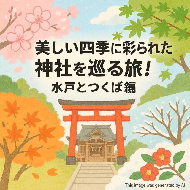 美しい四季に彩られた神社を巡る旅！水戸とつくば編