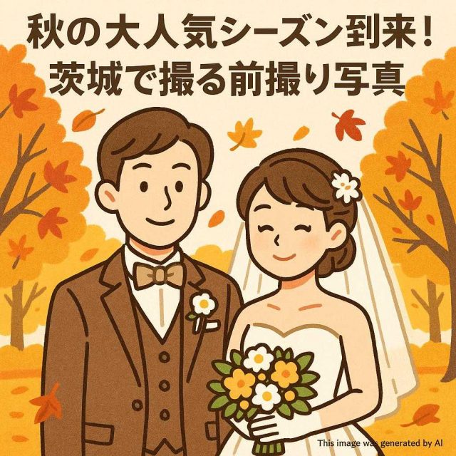 秋の大人気シーズン到来！茨城で撮る前撮り写真