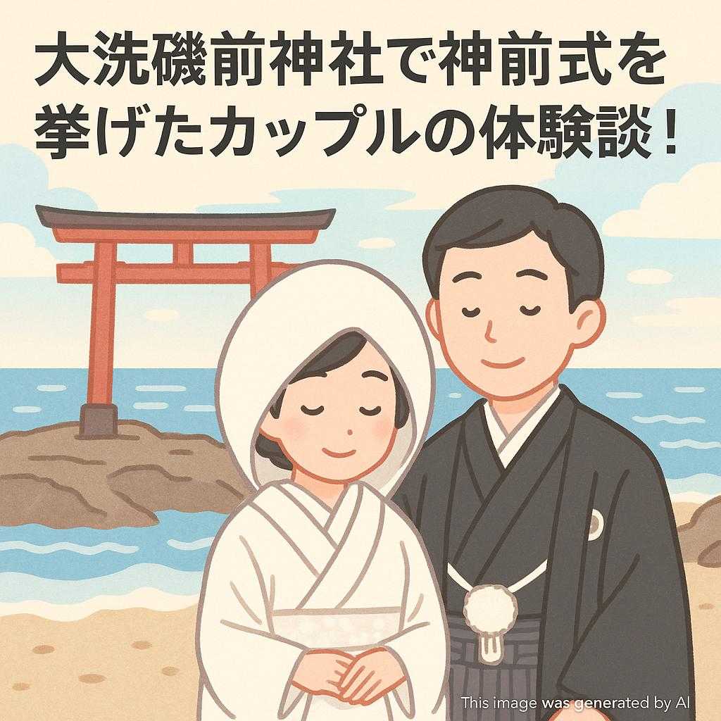 大洗磯前神社で神前式を挙げたカップルの体験談！