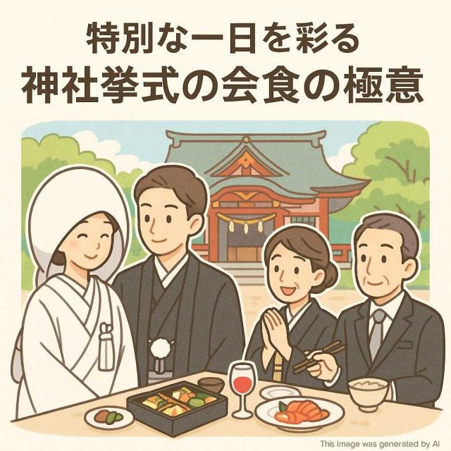 特別な一日を彩る神社挙式の会食の極意
