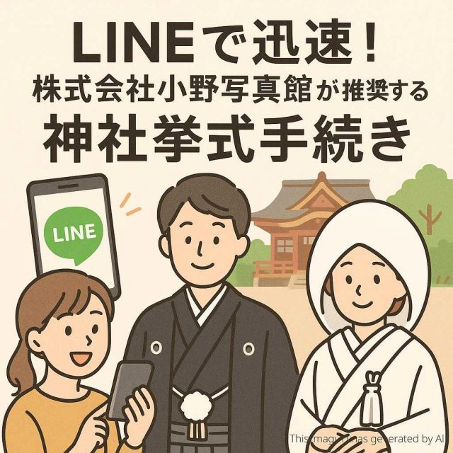 LINEで迅速！株式会社小野写真館が推奨する神社挙式手続き