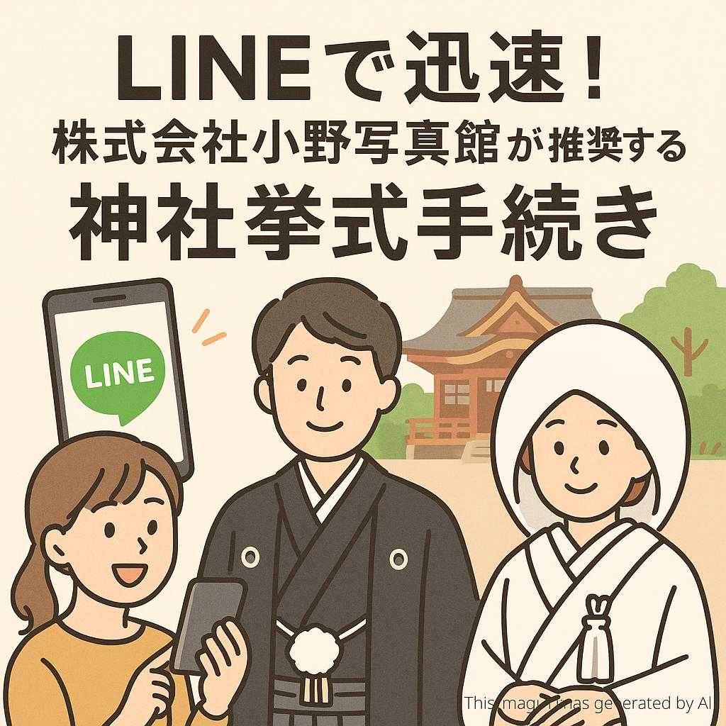 LINEで迅速！株式会社小野写真館が推奨する神社挙式手続き