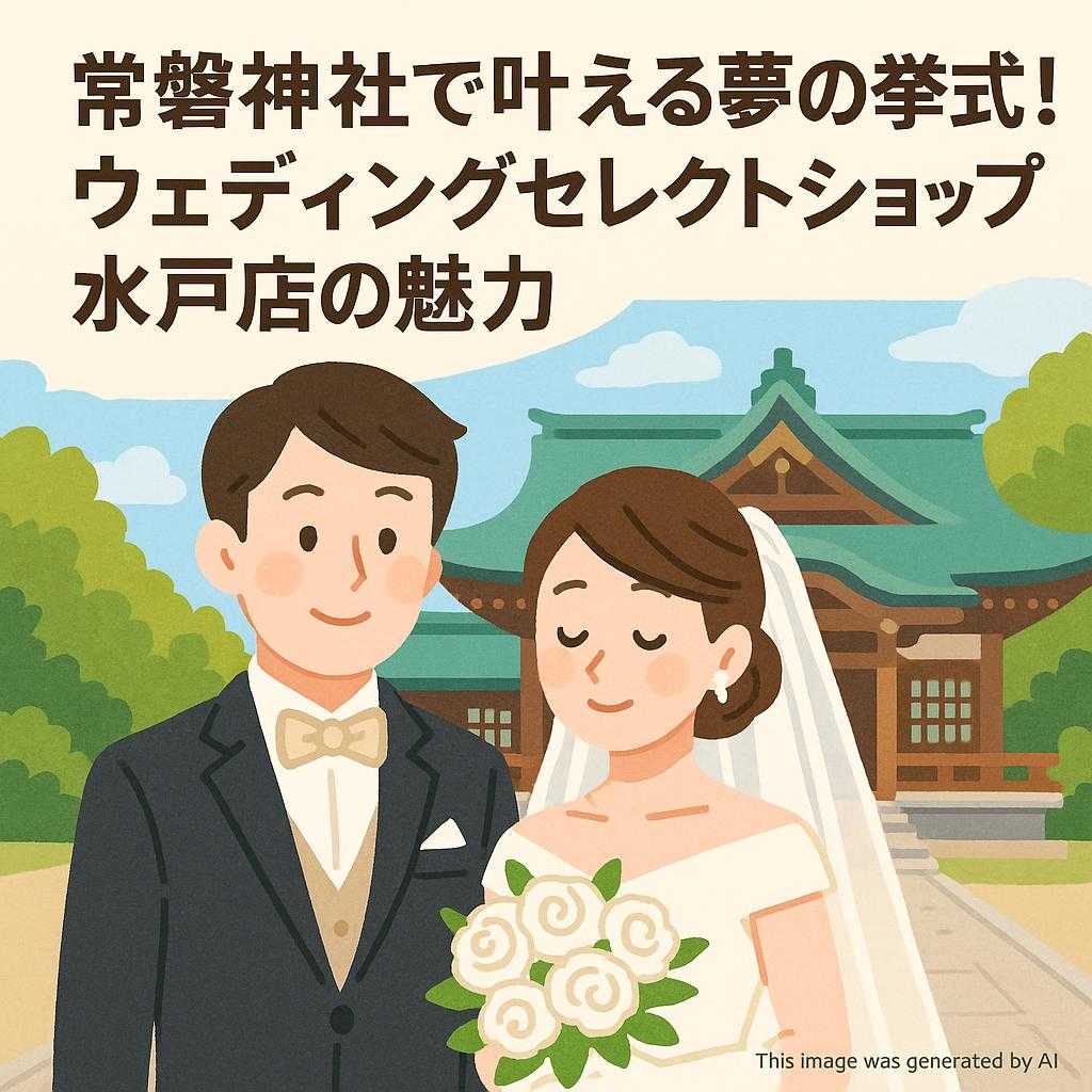 常磐神社で叶える夢の挙式！ウェディングセレクトショップ水戸店の魅力
