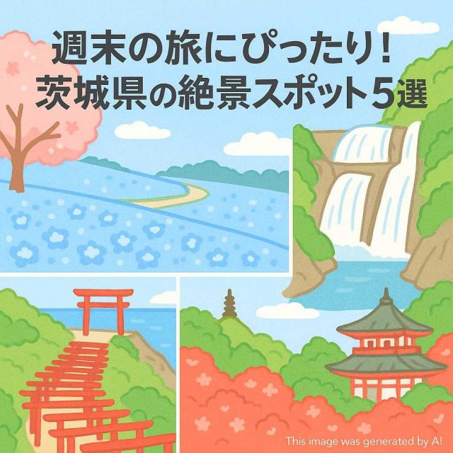 週末の旅にぴったり！茨城県の絶景スポット5選