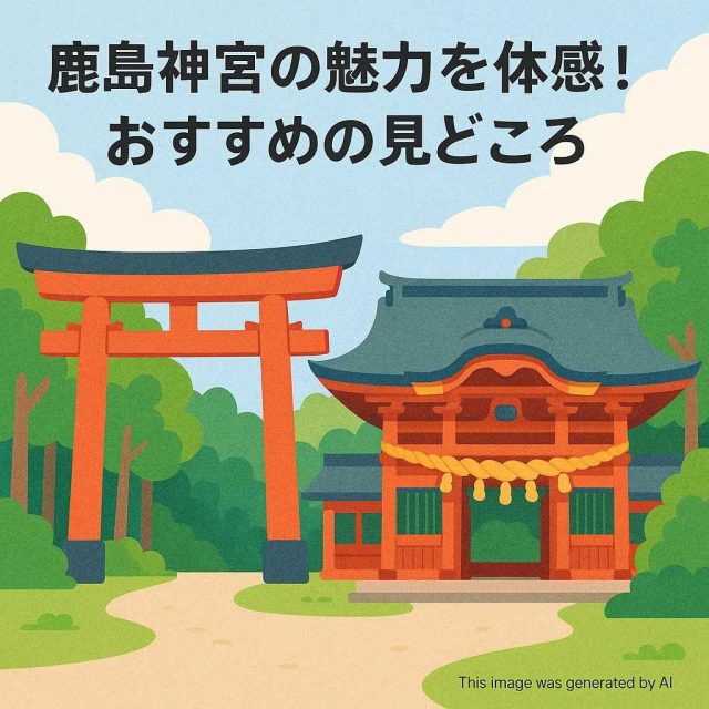 鹿島神宮の魅力を体感！おすすめの見どころ