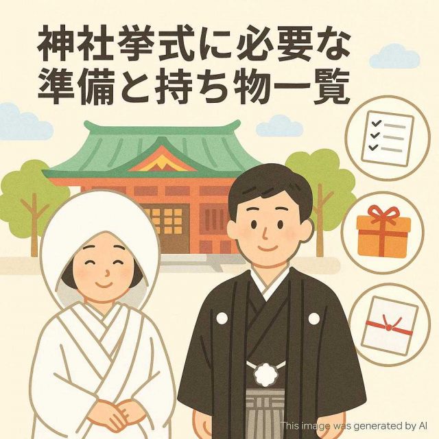 神社挙式に必要な準備と持ち物一覧