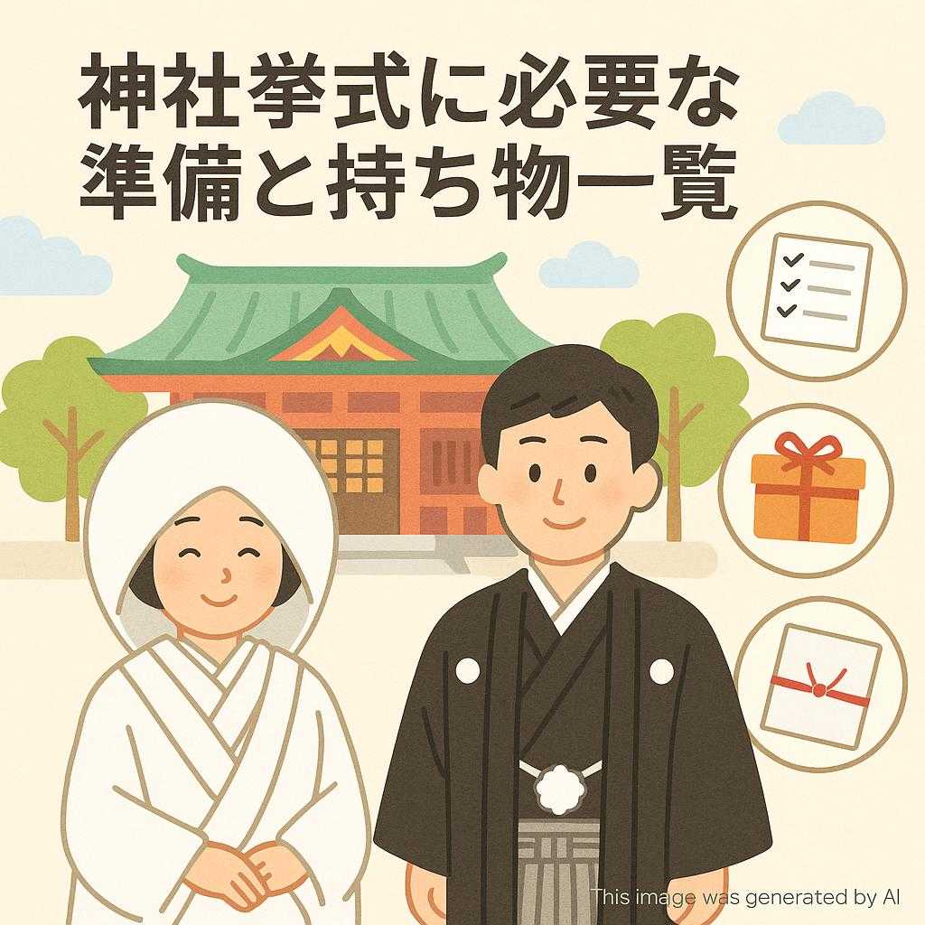 神社挙式に必要な準備と持ち物一覧