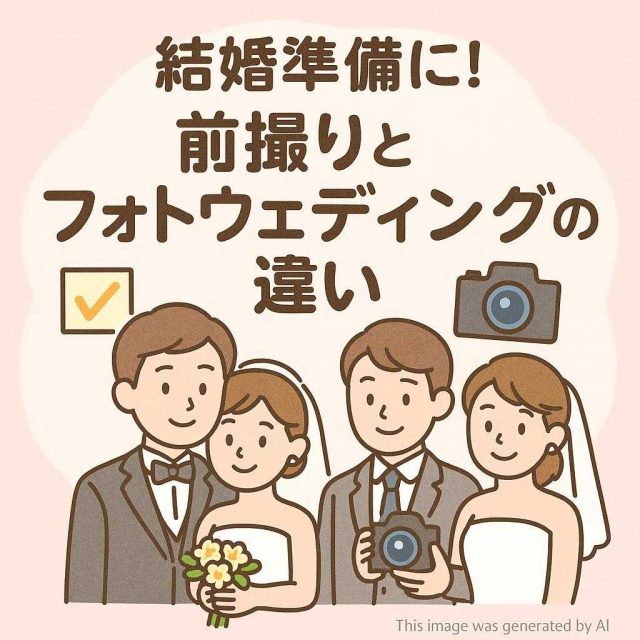 結婚準備に！前撮りとフォトウェディングの違い