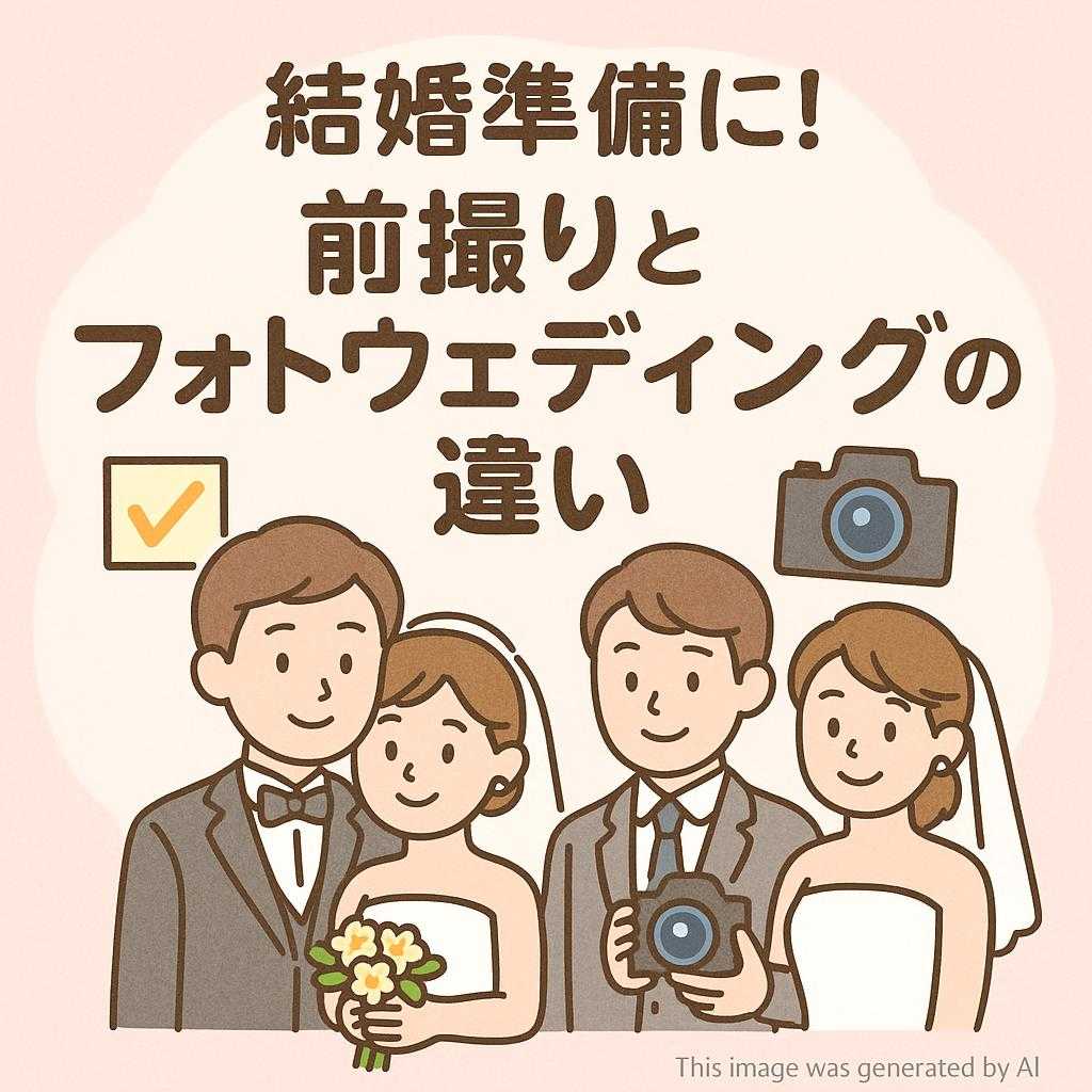 結婚準備に！前撮りとフォトウェディングの違い