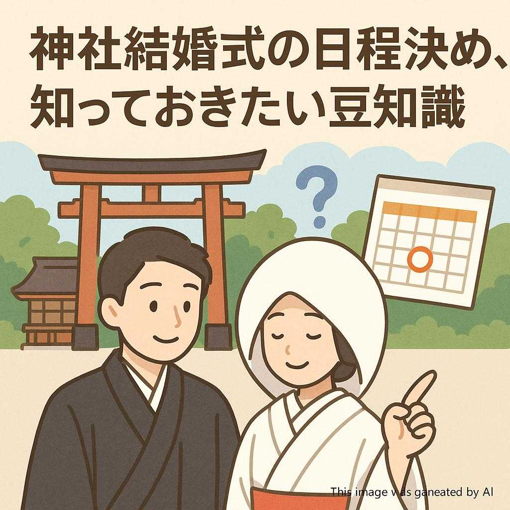 神社結婚式の日程決め、知っておきたい豆知識