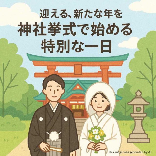 新たな年を迎える、神社挙式で始める特別な一日