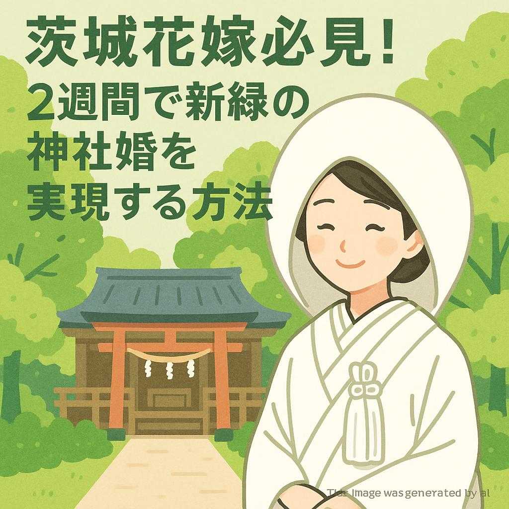 茨城花嫁必見！2週間で新緑の神社婚を実現する方法