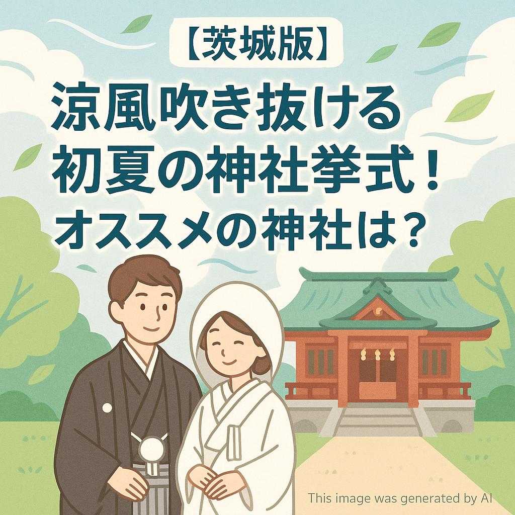【茨城版】涼風吹き抜ける初夏の神社挙式！オススメの神社は？