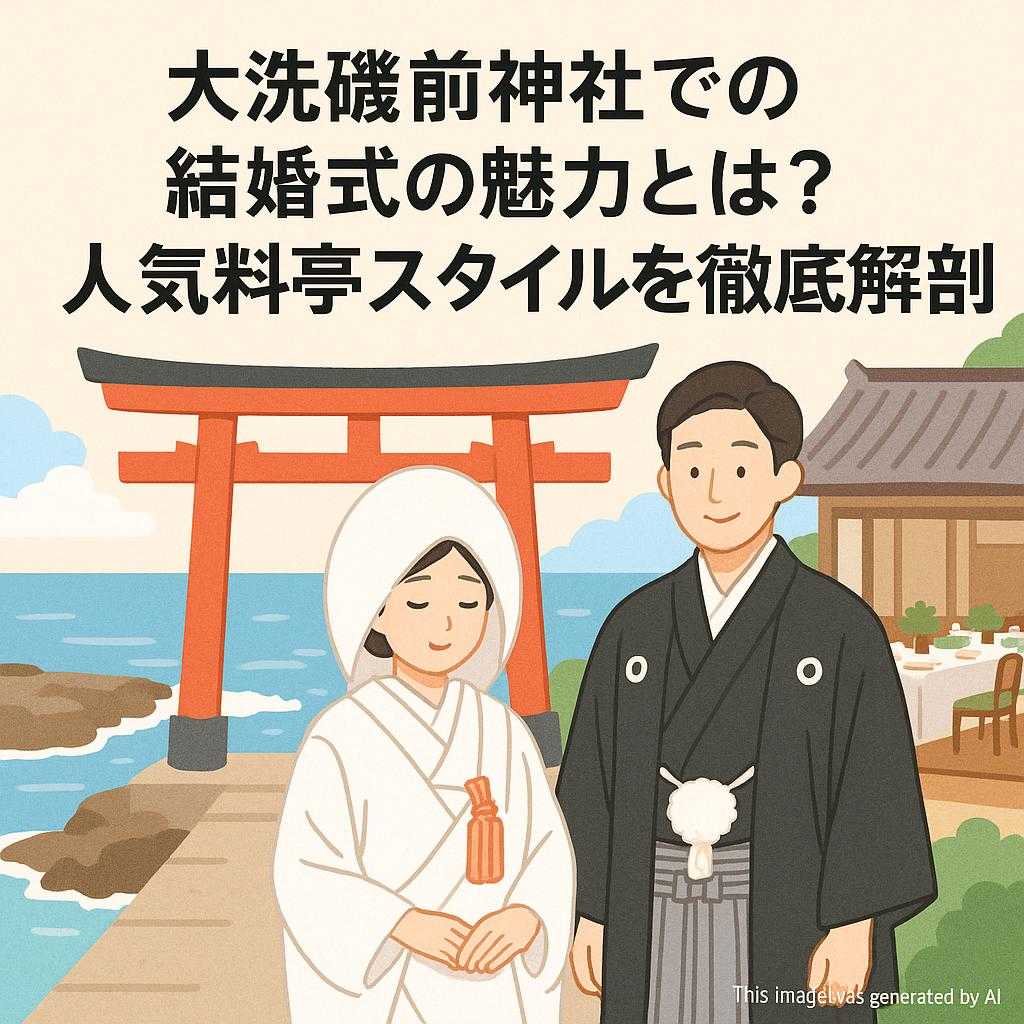 大洗磯前神社での結婚式の魅力とは？人気料亭スタイルを徹底解剖