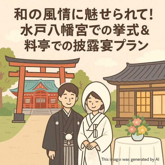 和の風情に魅せられて！水戸八幡宮での挙式＆料亭での披露宴プラン