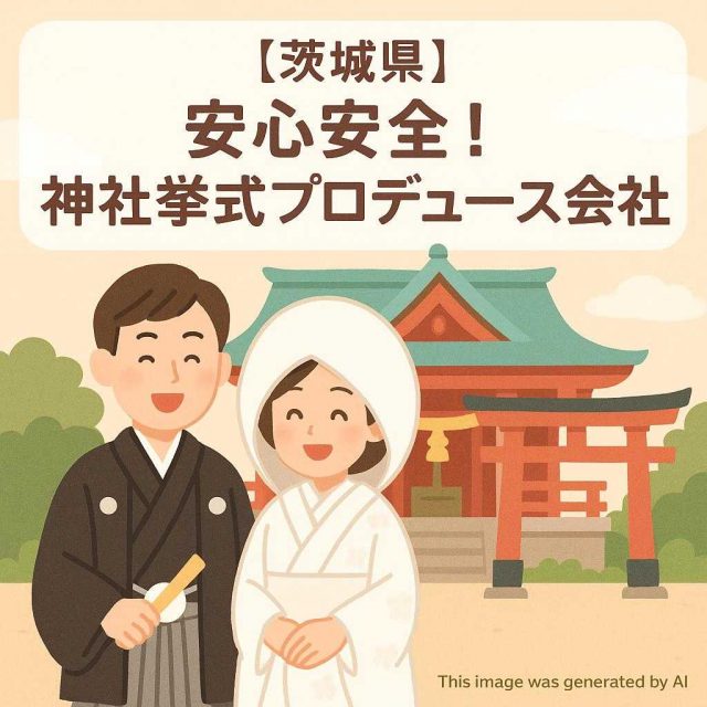 【茨城県】安心安全！神社挙式プロデュース会社