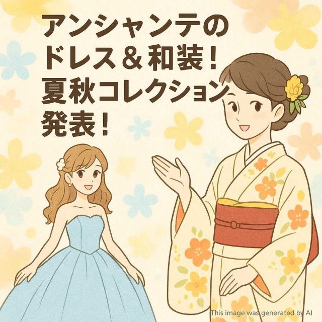 アンシャンテのドレス＆和装！夏秋コレクション発表！