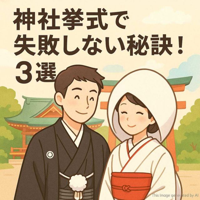 神社挙式で失敗しない秘訣！3選