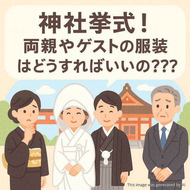 神社挙式！両親やゲストの服装はどうすればいいの？？？