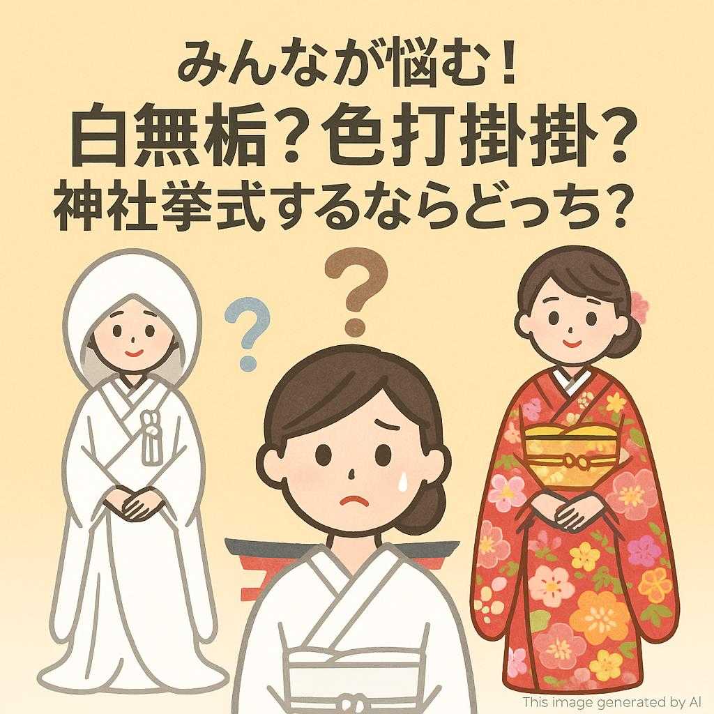 みんなが悩む！白無垢？色打掛？神社挙式するならどっち？