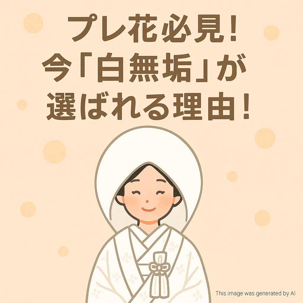 プレ花必見！今「白無垢」が選ばれる理由！