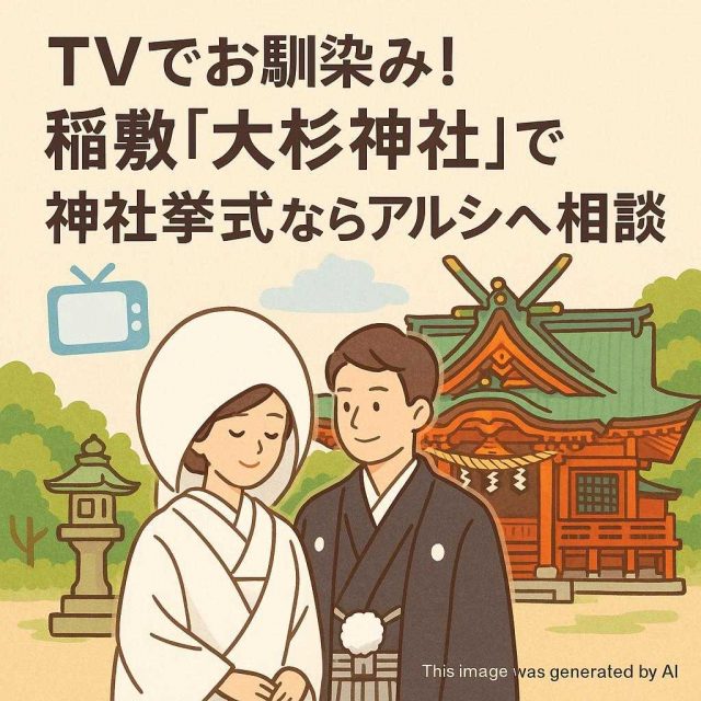 TVでお馴染み！稲敷「大杉神社」で神社挙式ならアルシェへ相談