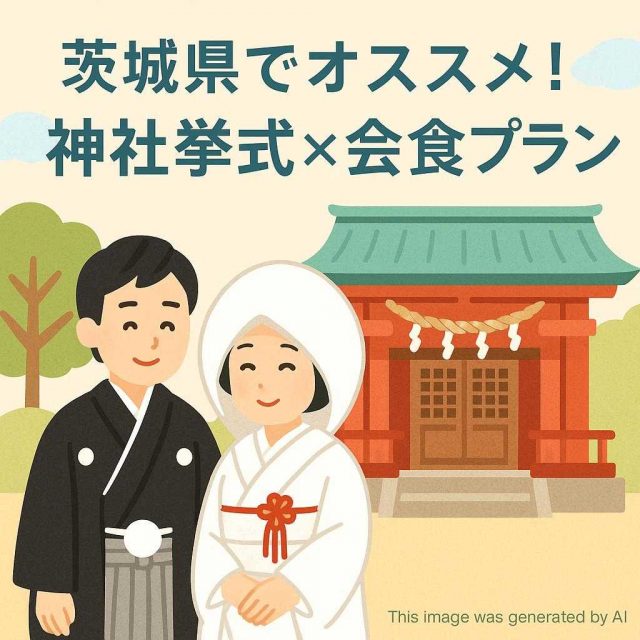 茨城県でオススメ！神社挙式×会食プラン