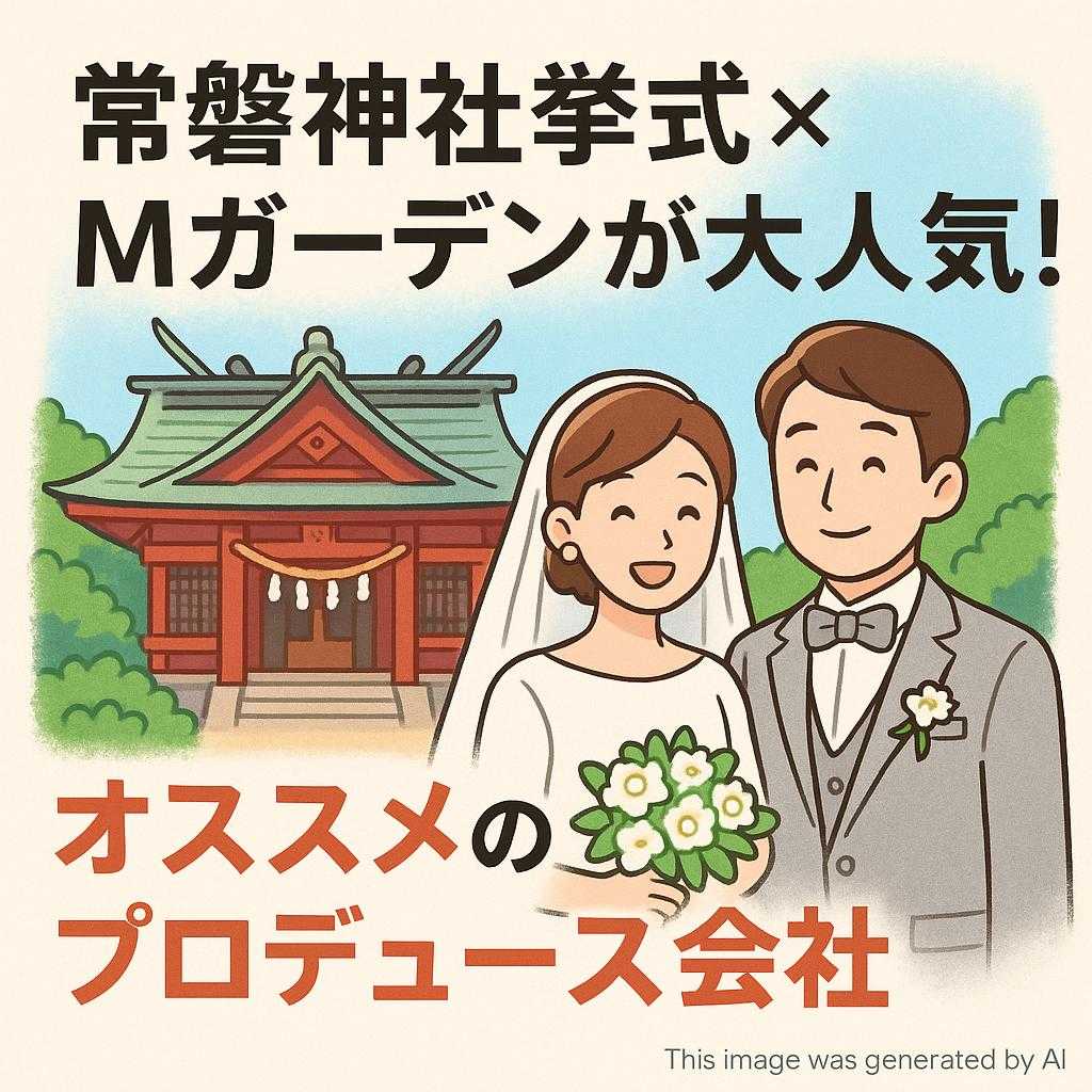 常磐神社挙式×Mガーデンが大人気！オススメのプロデュース会社