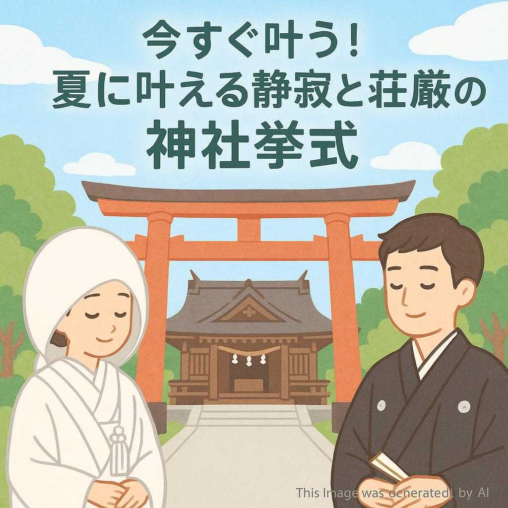 今すぐ叶う!夏に叶える静寂と荘厳の神社挙式