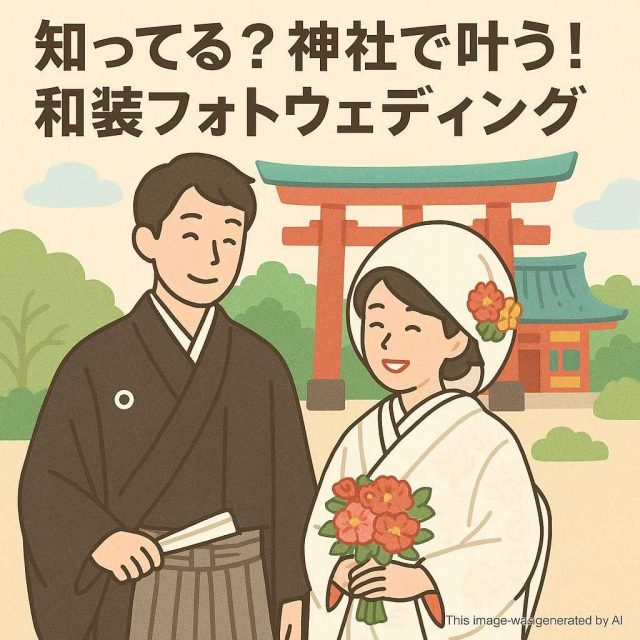知ってる？神社で叶う！和装フォトウェディング