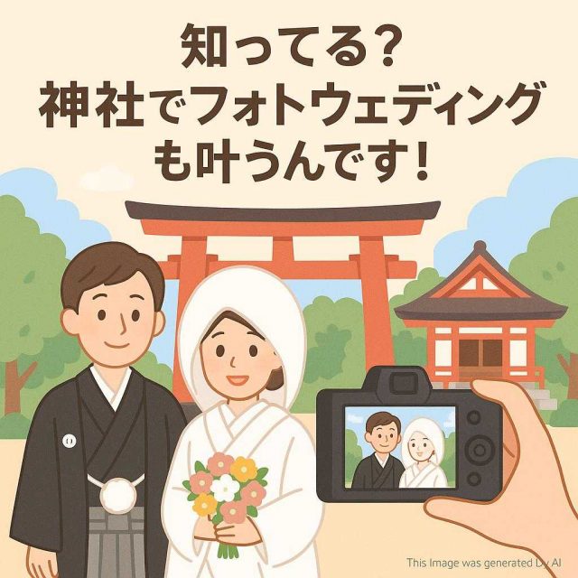 知ってる？神社でフォトウェディングも叶うんです！