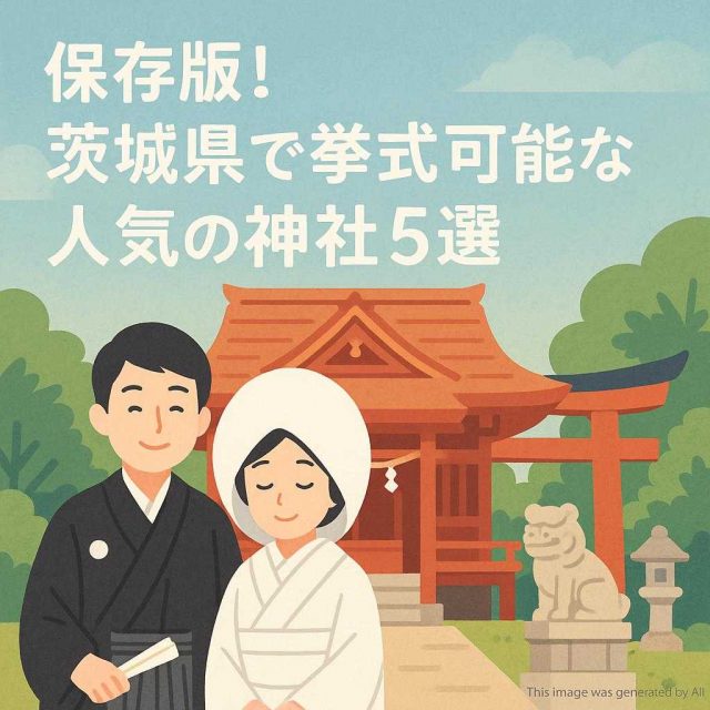 保存版！茨城県で挙式可能な人気の神社5選