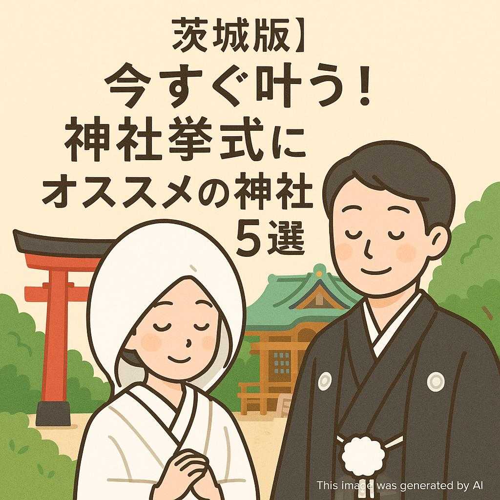 【茨城版】今すぐ叶う！神社挙式にオススメの神社5選