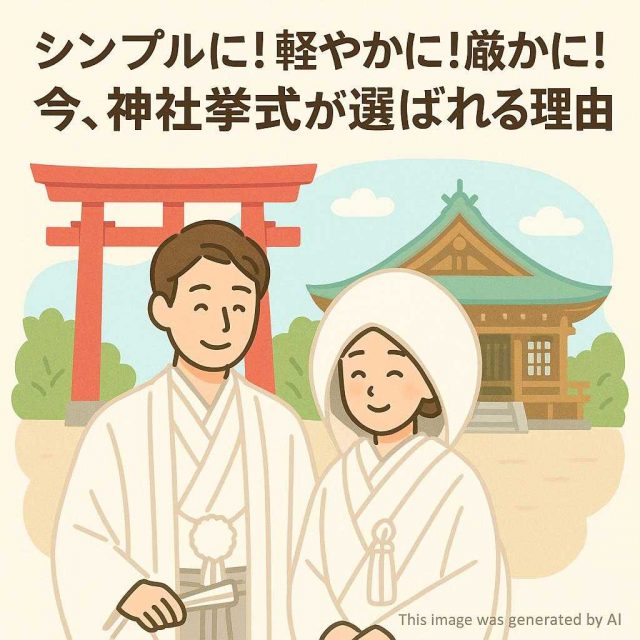 シンプルに！軽やかに！厳かに！今、神社挙式が選ばれる理由