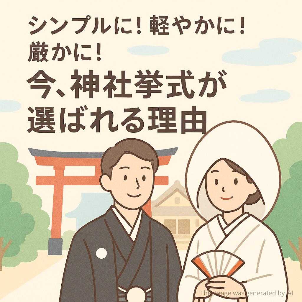 シンプルに！軽やかに！厳かに！今、神社挙式が選ばれる理由
