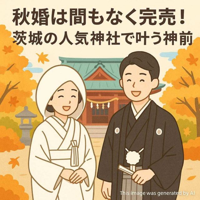 秋婚は間もなく完売！茨城の人気神社で叶う神前式
